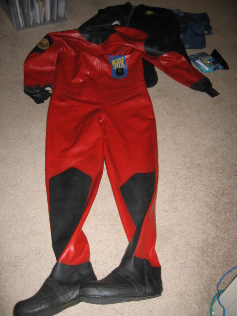 Viking Sport Drysuit w/ accessories | ScubaBoard